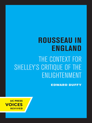 cover image of Rousseau in England